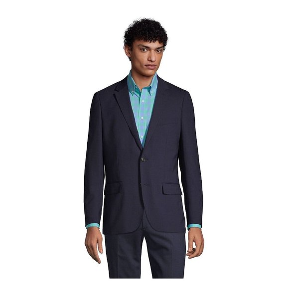 Lands' End Tailored Fit Comfort First Year'rounder Suit Jacket -- Tailored 38R - Picture 1 of 8
